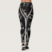 Lion of Judah - Rasta Silver - Power Yoga Leggings (Rückseite)