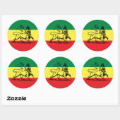Lion of Judah - Rastafara - Jah Rastafari Sticker (Blatt)