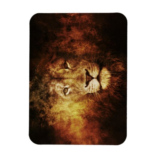 Lion of Judah - Rastafara - Reggae Rasta Magnet (Vertikal)