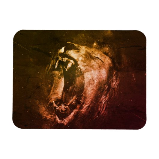 Lion of Judah - Rastafara - Reggae Rasta Magnet (Horizontal)