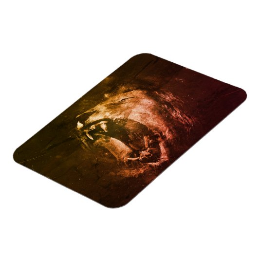 Lion of Judah - Rastafara - Reggae Rasta Magnet (Linke Seite)