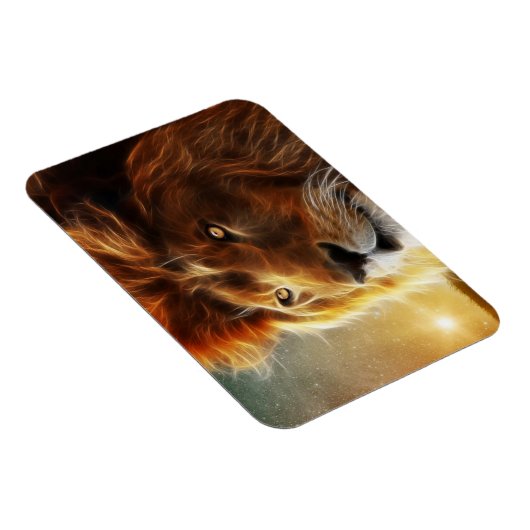 Lion of Judah - Rastafara - Reggae Rasta Magnet (Rechte Seite)