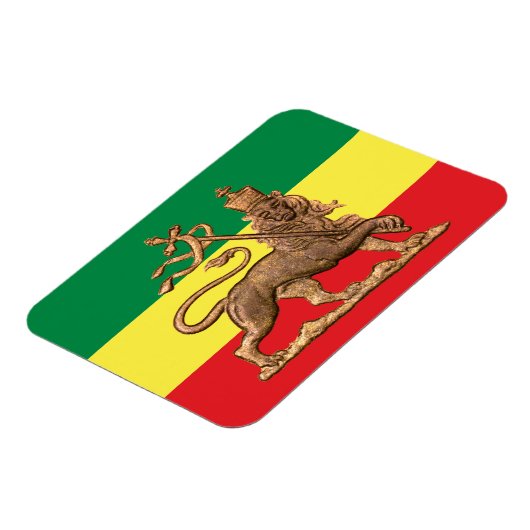 Lion of Judah - Rastafara - Reggae Rasta Magnet (Linke Seite)
