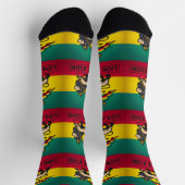 Lion of Judah Rastafari Zion I Roots Socks Socken (Oben)