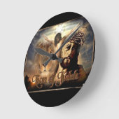 Lion of Judah Runde Wanduhr (Winkel)