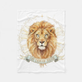 Lion of Judah Small Baby Blanket - 30x40 Plush  Fleecedecke