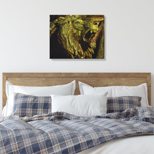 LION OF JUDAH Stretched Leinwand Art (Insitu (Schlafzimmer))