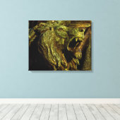 LION OF JUDAH Stretched Leinwand Art (Insitu (Holzboden))