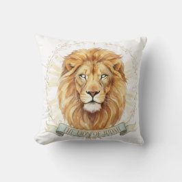 Lion of Judah Throw Pillow - Bold Christian Decor  Kissen