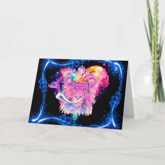 Lion of Judah triumphs Grußkarte Karte (Vorderseite)