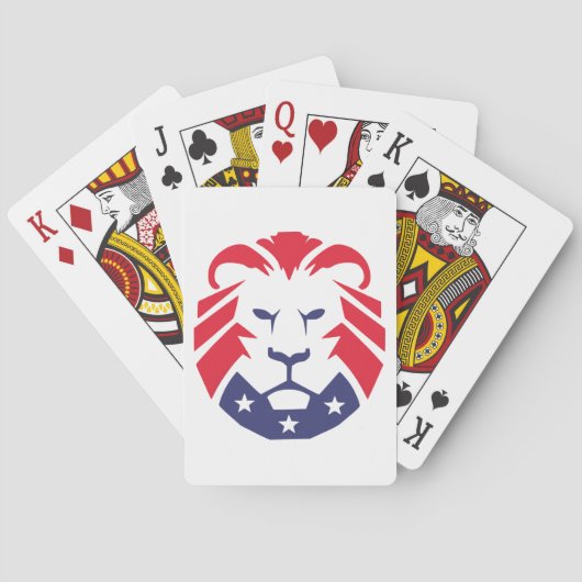 Lion of Patriots Playing Cards Spielkarten (Rückseite)