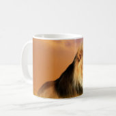 Lion of South Africa Fraktal art Kaffeetasse (Vorderseite Links)