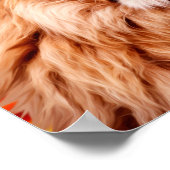Lion Orange African Sky Foto Paint Poster (Ecke)