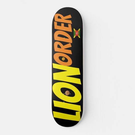 LION ORDER Skateboard (Vorderseite)