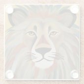 Lion Painting Glasuntersetzer (Rückseite)