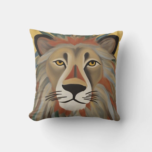 Lion Painting Kissen (Vorderseite)