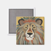 Lion Painting Magnet (Vorderseite/Rückseite)