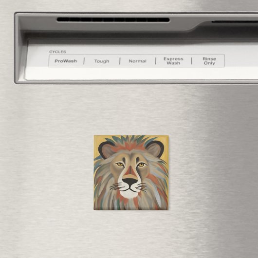 Lion Painting Magnet (In Situ (Geschirrspüler))