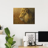 Lion Painting Poster (Heimbüro)
