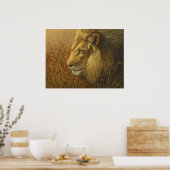 Lion Painting Poster (Küche)