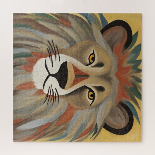 Lion Painting Puzzle (Horizontal)