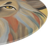 Lion Painting Schneidebrett (Ecke)
