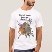 Lion Papercut Art Graphic T-Shirt (Vorderseite)