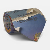 Lion Papercut Pattern Tie Krawatte (Gerollt)