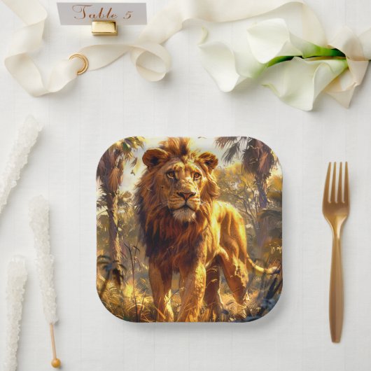 Lion Pappteller (Hochzeit)