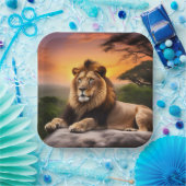 Lion Pappteller (Party)