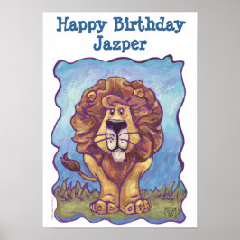 Lion Party Center Poster