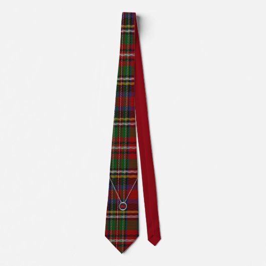 Lion Passant tartan Krawatte (Vorderseite)
