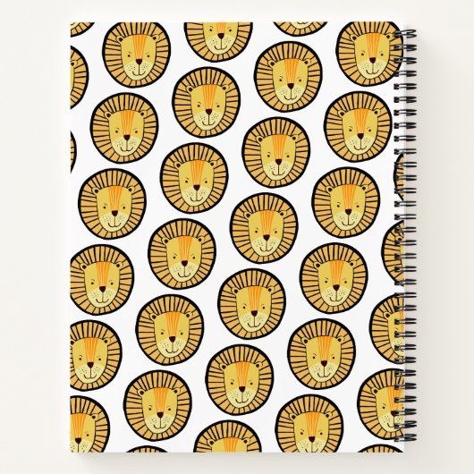 Lion Patternspass Notizblock (Rückseite)