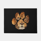 Lion Paw Print Animal Fußmatte (Vorderseite)