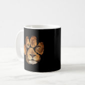 Lion Paw Print Animal Kaffeetasse (Vorderseite Links)