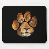 Lion Paw Print Animal Mousepad (Vorne)