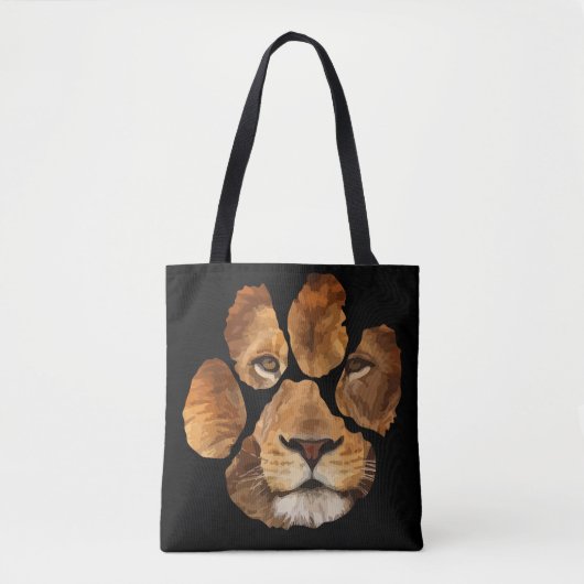 Lion Paw Print Animal Tasche (Vorderseite)