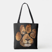 Lion Paw Print Animal Tasche (Rückseite)