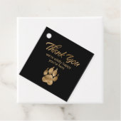 Lion Pawprint Vielen Dank Black Gold ID1148 Geschenkanhänger (Beispiel)