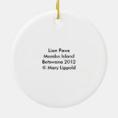 Lion Paws Keramikornament (Hinten)