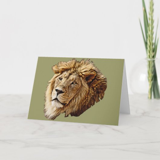 Lion Picture Karte (Vorderseite)