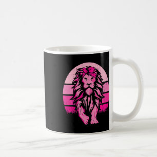 Lion Pink Byndana Breast Cancer Awareness Survivor Kaffeetasse
