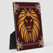 Lion Plaque Fotoplatte (Seite)