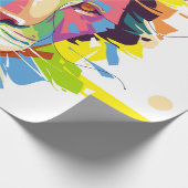 Lion Pop Art Geschenkpapier (Ecke)