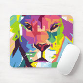 Lion | Pop Art Mousepad (Mit Mouse)