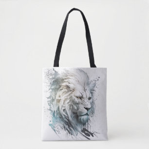 Lion Portrait Animal Painting Wildlife Tasche