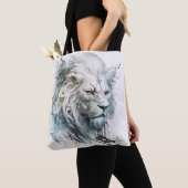 Lion Portrait Animal Painting Wildlife Tasche (Von Nahem)