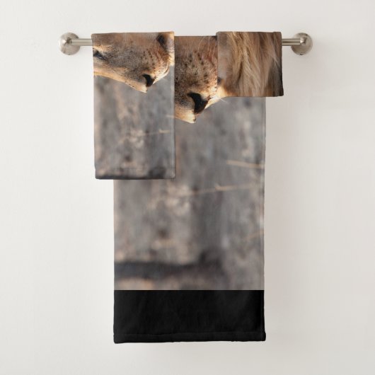 Lion Portrait Badhandtuch Set (Insitu)