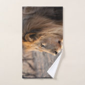 Lion Portrait Badhandtuch Set (Handtuch)