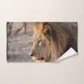Lion Portrait Badhandtuch Set (Handtuch)